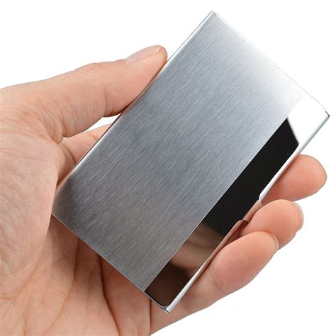 how do i clean metal business card holder